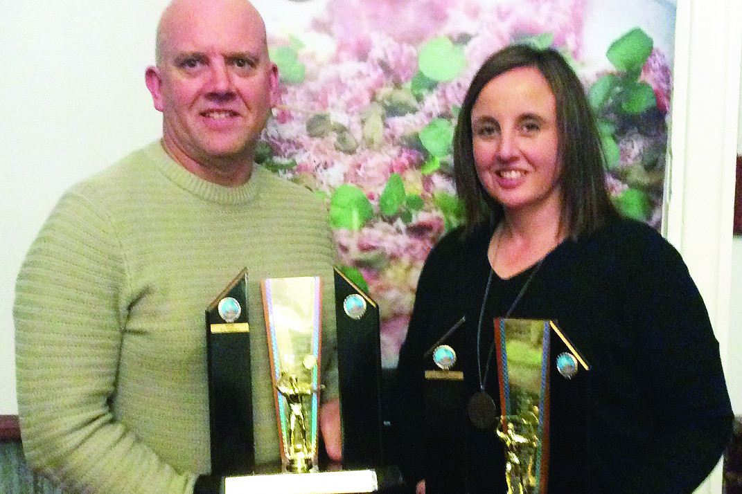 2025 Charlton Badminton Club champions Troy Heenan and Naomi Fitzpatrick. CONTRIBUTED