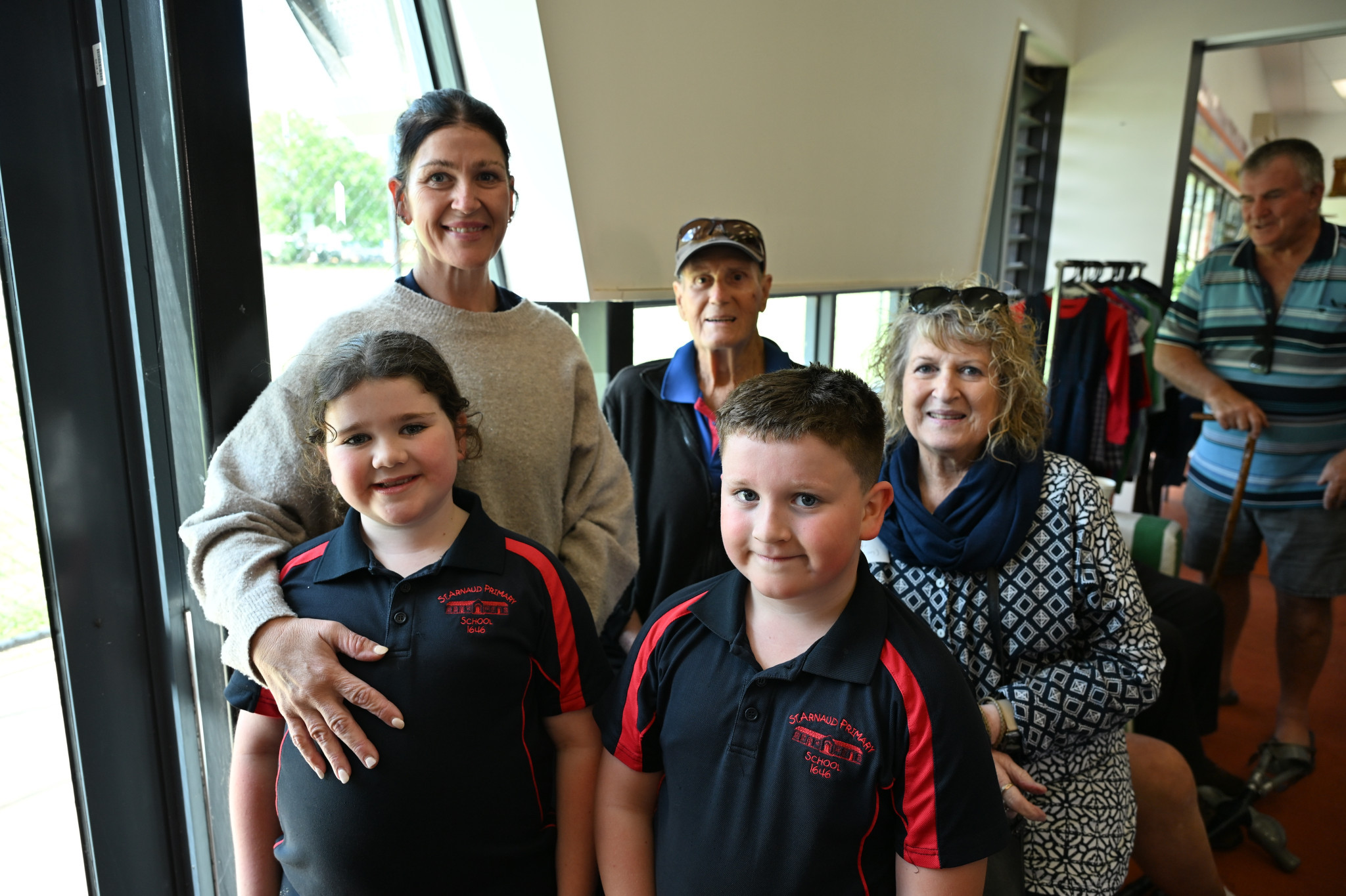 Erin, Colin and Judy Forster and Harlow and Knox Newton. NCN PHOTOS