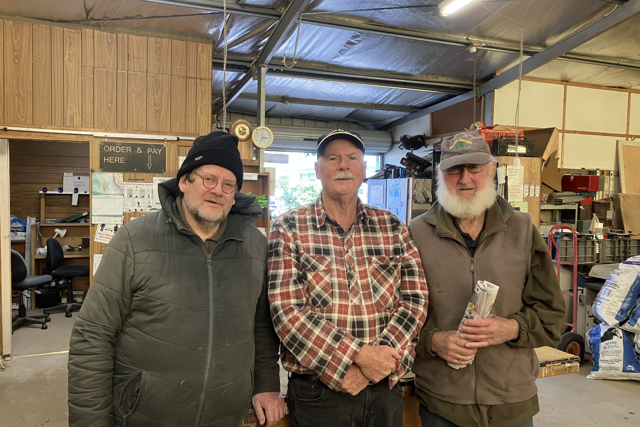 Men’s Shed St Arnaud have welcomed Michael Searle (Secretary/Treasurer), Greg Fullerton (President) and Robert Lock (Vice President). CONTRIBUTED