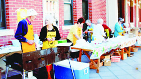 Flipping pancakes for funds on Shrove Tuesday