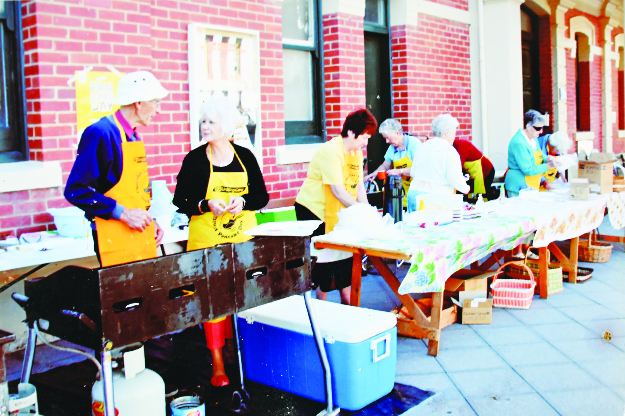 Members of the St Arnaud Uniting Church used to cook pancakes for local businesses on Shrove Tuesday
