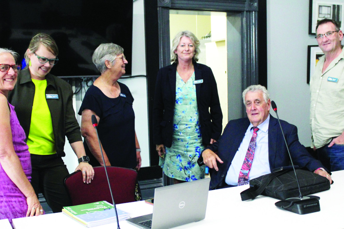 New Councillors and old chat after the meeting, the first for this newly formed Council of Northern Grampians Shire held in St. Arnaud on Monday 2nd December 2024.