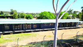 Blink and you would have missed the new PrePrep building  landing in St. Arnaud