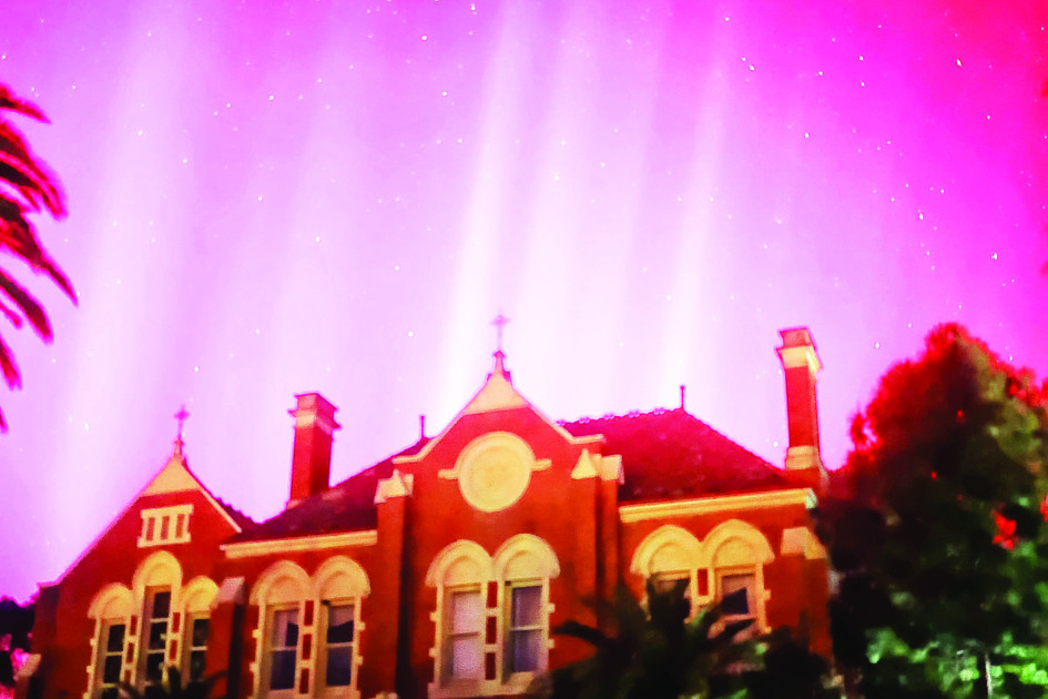 The aurora at the old St. Arnaud Convent. - PHOTO: Kylie Heyman