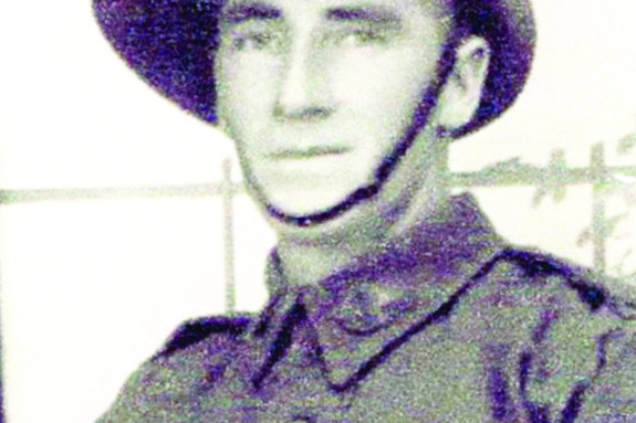 William James Thwaites on his enlistment in 1915.