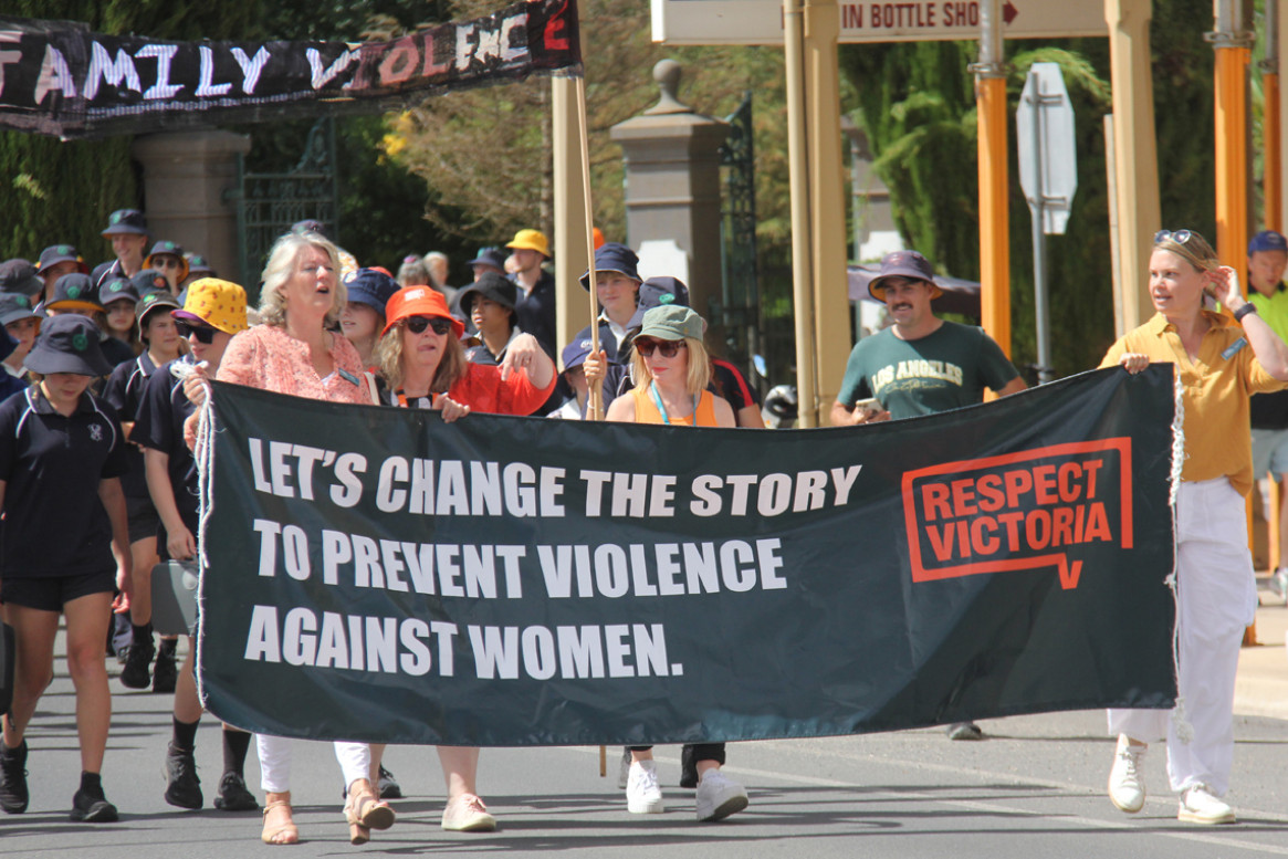 Lead by Mayor and Deputy Mayor Crs Hyslop and Hyde the St. Arnaud Walk Against Family Violence was well attended in the main by the children of the local schools.