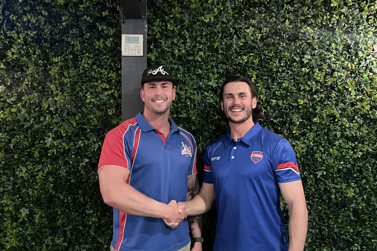 Co-coach Darby Schilder with Joe Maishman.