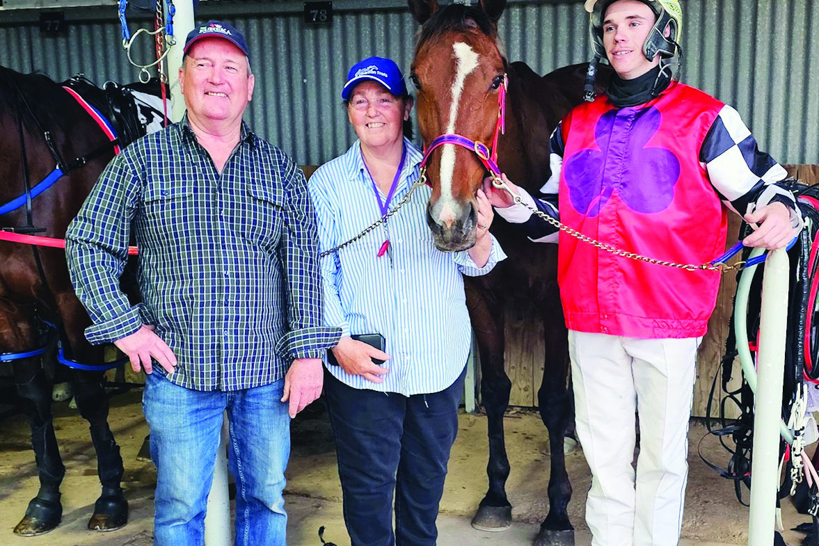 Charlton president Andrea O’Gorman bred Monday’s winner Fair Chance who is trained by Leon Fanning and was driven by local reinsman Luke Dunne. CONTRIBUTED